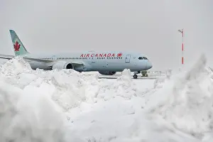 Chaos Prints: Air Canada in winter with snow