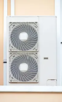 Split Prints: The air conditioner condensing unit (CDU) with twin fans