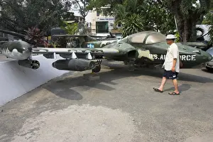 Saigon Prints: US Air Force Cessna A 37 B Dragonfly fighter from Vietnam War War Remnants Museum Ho Chi Minh City Vietnam