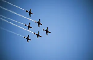 Exhilaration Prints: Air show with formation flying