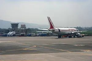 Planes Prints: Air India Plane at Mumbai Airport India Apron