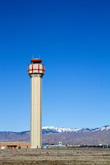 Idaho Prints: Air traffic control tower at the Boise airport, Ada County, Idaho, USA