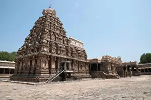 Tamil Nadu Prints: Airavatesvara Temple, Darasuram, Tamil Nadu, India. View from South West