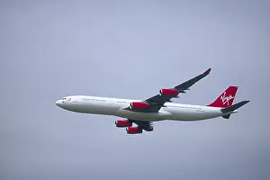 General Electric Prints: Airbus A 340-311 Virgin Atlantic Maiden Toulouse GAV 2112-211