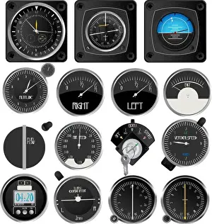 Degree Prints: Aircraft instruments collection