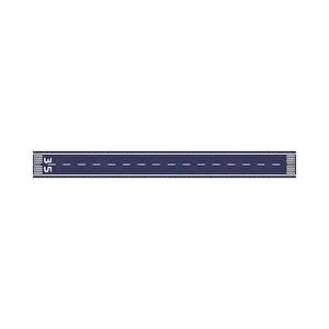 Takeoff Prints: Airport single straight runway for landing airplane cartoon illustration