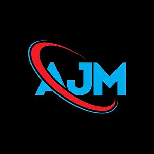 Company Vector Vectors Prints: AJM logo. AJM letter. AJM letter logo design