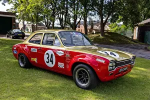 2 Door Prints: Alan Mann Racing Team - 1968 Ford Escort ‘XOO 346F on display at the June Scramble held at the Bicester Heritage