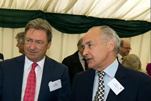 Smiley Prints: Alan Titchmarsh and Alistair Stewart talking to guests during a visit by Her Royal Highness The Countess of Wessex to