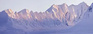 Alaska Prints: alaska serrated ridge mountains south of thompson pass near valdez and richardson highway