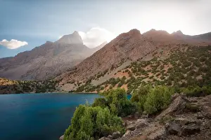 Alaudin Lake in the Fann Mountains, taken in Tajikistan in August 2018 taken in hdr