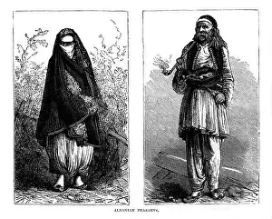 Veil Prints: Albanian peasants, 19th century