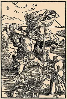 Kirche Prints: Albrecht Duerer, der heilige Christophorus
