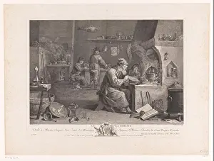 Alchemist in his workshop, Jacques-Philippe Le Bas