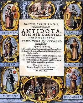 Paranormal Prints: Alchemy - Title page of Johaann Mylius Antidotarium