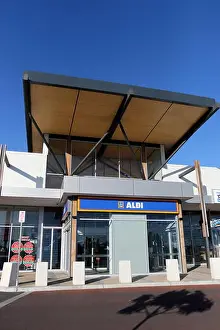 Promoting Prints: Aldi supermarket in Cranbourne East Melbourne Victoria Australia