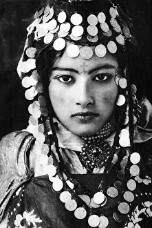 Arab Prints: Algeria: Young Berber woman of the Ouled Nail tribe