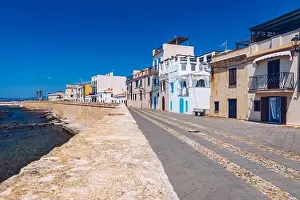 Emerald Coast Prints: Alghero old town, Alghero street view on a beautiful day