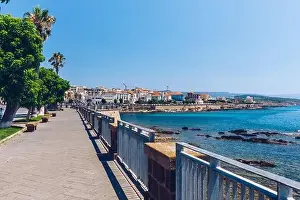 Alghero old town, Alghero street view on a beautiful day