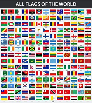 Korea Prints: All flags of the world in alphabetical order