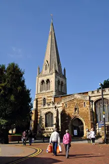 East Midlands Prints: All Hallows Church, Wellingborough, Northamptonshire, England, UK