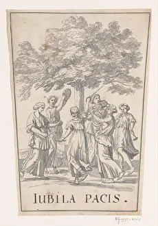 Festivities Prints: Allegorical emblem for the Peace of Rijswijk