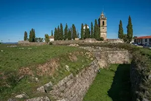 Patrimony Prints: Almeida, Portugal - november 7 2022 - Ruins of Castle in the hsitoris town of Almeida