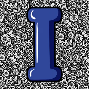 Rebellion Prints: Alphabet Capital Letter I, Alphabet Letter Design