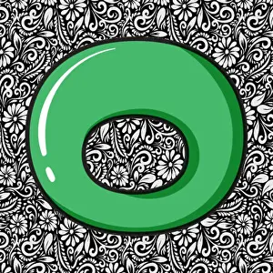 Rebellion Prints: Alphabet Capital Letter O, Alphabet Letter Design