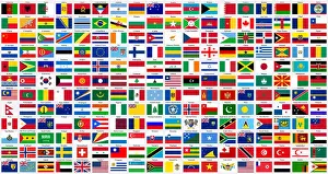 Alphabetical Prints: alphabetical world flags complete collection