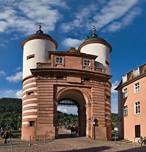 Heidelberg Prints: Alte Brucke (Old Bridge) gate, Heidelberg, Germany