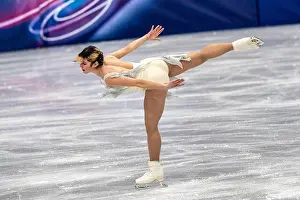 United States Of America Prints: Alysa Liu (USA) competing at the Figure Skating Womens Short Skating during the Olympic Winter Games 2026 Milano