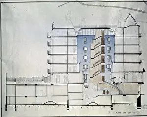 20 Xx Twentieth Century Prints: ALZADO DE LA CASA BATLLO - ARQUITECTURA SIGLO XX