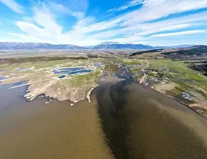 Hydro Prints: Amazing Aerial panorama of Zhrebchevo Reservoir, Sliven Region, Bulgaria