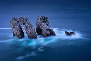 Costa Prints: Amazing rock formation in Costa Quebrada, Cantabria, Spain