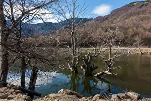 Holiday Lake Prints: Amazing scenery by the artificial lake in Panagitsa village, Pella, Greece