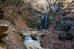 Holiday Lake Prints: Amazing scenery by the little waterfall of Kagia, Panagitsa village, Pella, Greece