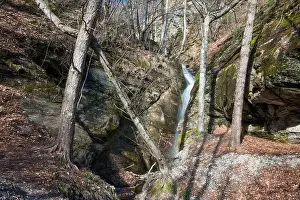 Holiday Lake Prints: Amazing scenery by the little waterfall of Kagia, Panagitsa village, Pella, Greece