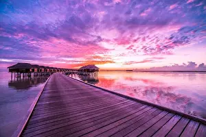Beach Landscape Prints: Amazing summer tropical vacation holiday landscape