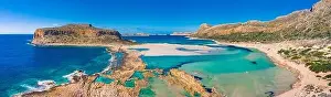 Amazing view of Balos Lagoon with magical turquoise waters