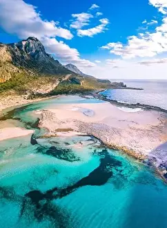 Amazing view of Balos Lagoon with magical turquoise waters