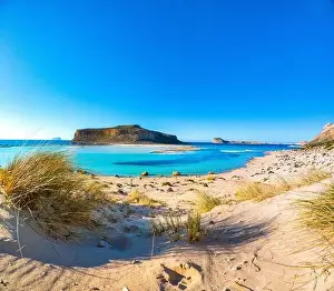 Amazing view of Balos Lagoon with magical turquoise waters