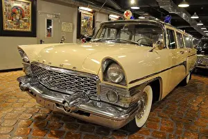 Ambulance Prints: Ambulance GAZ 13S 'Chaika' (The Seagull) - Front Angle View