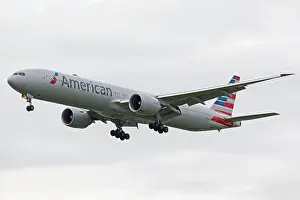 Miami Prints: American Airlines Boeing 777-323(ER) N726AN landing at London Heathrow