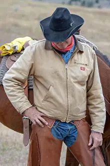 Ungulate Prints: American cowboy takes a pause