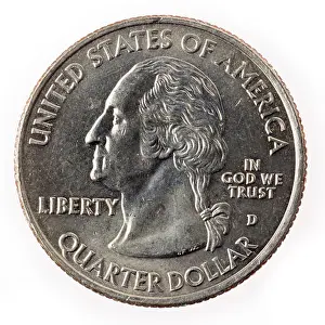 Cents Prints: American dollar one Quarter coin