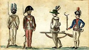 Flags Prints: American militia soldiers at the siege of Yorktown