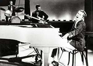 Lewis Prints: American singer-songwriter and pianist Jerry Lee Lewis. 1957