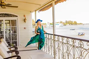 Mid Adults Prints: American women tourists aboard the Mekong Princess