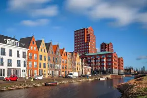 Amersfoort, Netherlands cityscape in the Vathorst district on the canal